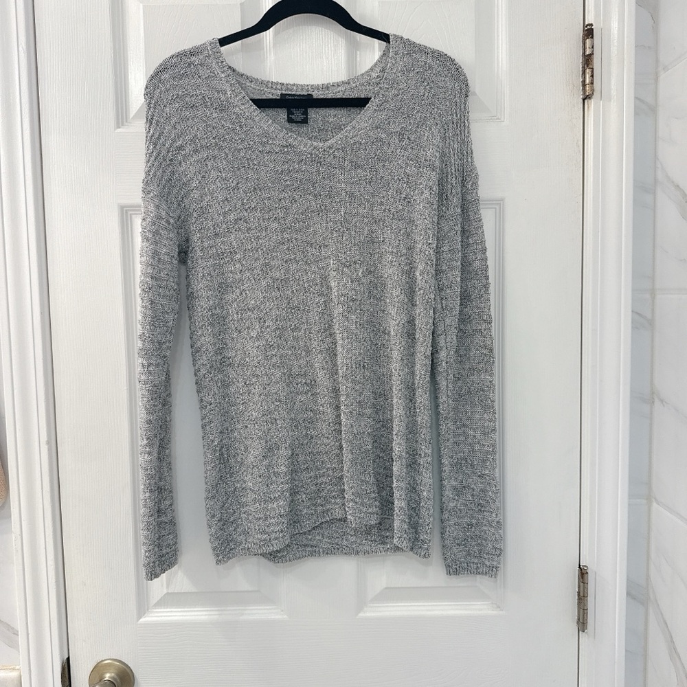 Calvin Klein Jeans Grey Pullover V-Neck Sweater